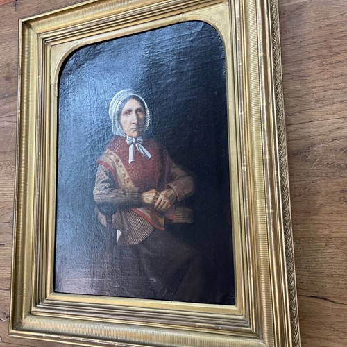 Artwork used by painter H. Suyckx in golden frame