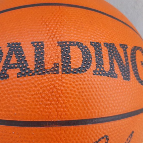 Spalding Magic Johnson Basketball ball used, 90's commemorative edition