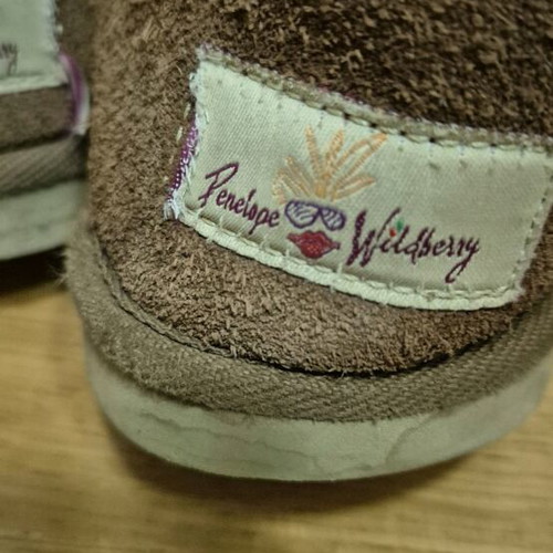 Suede boots used beige-brown with fur lining size 37-38