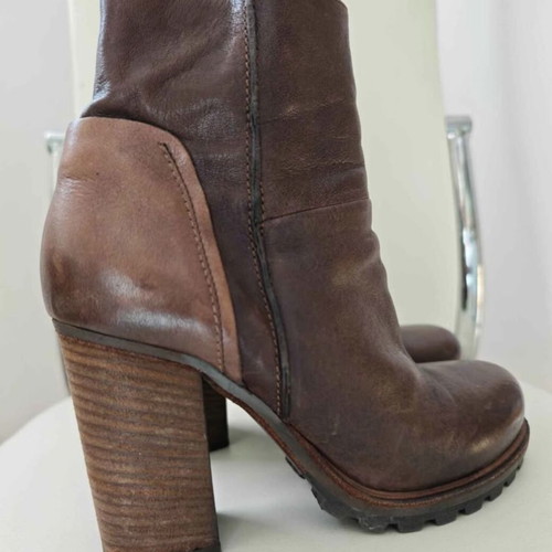 Vic leather boots, brown, size 39.5