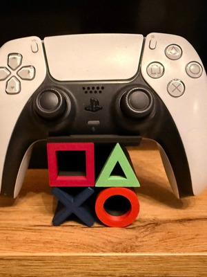 PS5 контролер стойка - DualSense 5 черен с хромирани символи