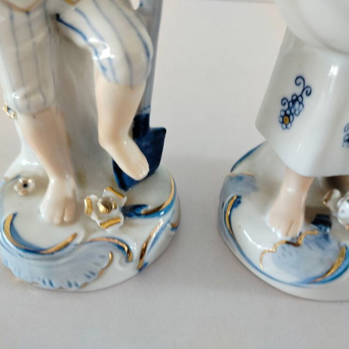 Vintage porcelain figurines Norleans Japan used, set of 2