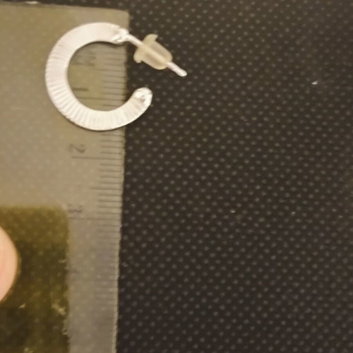 Silver 925 hoop earrings like new