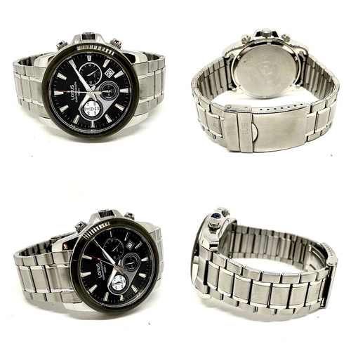 LORUS-SEIKO chronograph 44mm stainless steel, waterproof 100m with sapphire