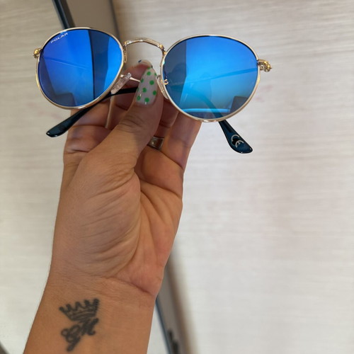 Polar junior sunglasses, blue mirror lenses