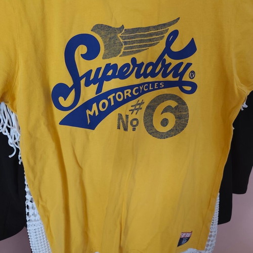 Superdry men's cotton T-shirt XL, yellow
