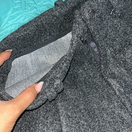 Dazy Grey Wool Blend Culottes with Pockets, S/M