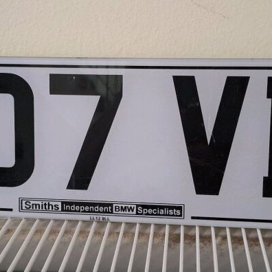BMW car license plate authentic like new