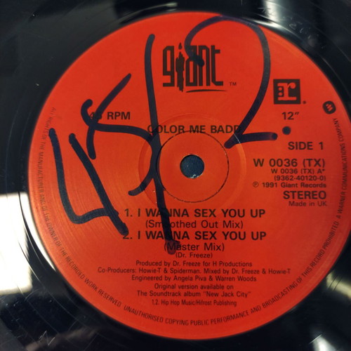 Color Me Badd I Wanna Sex You Up 12'' Vinyl Single used, 1991 UK