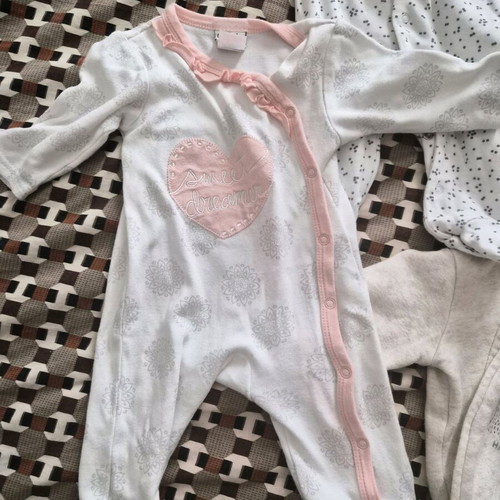 Baby bodysuits and jackets from 1 month like new