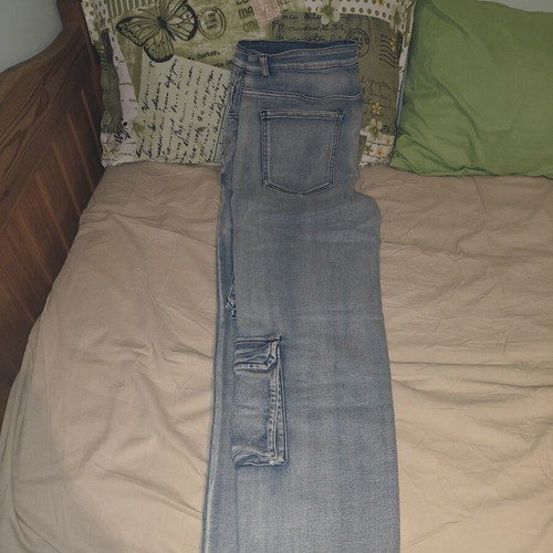 Men's elastic cargo jeans new, streetwear style