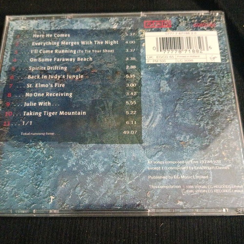 Brian Eno Desert Island Selection CD like new, electronic