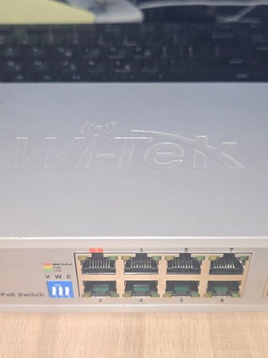Wi-Tek WI-PS210 Uplink 250m Long Range PoE Switch σαν καινούργιο, 8Port PoE