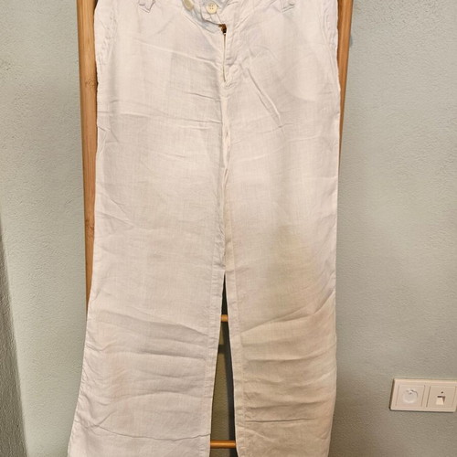 BSB white linen pants used