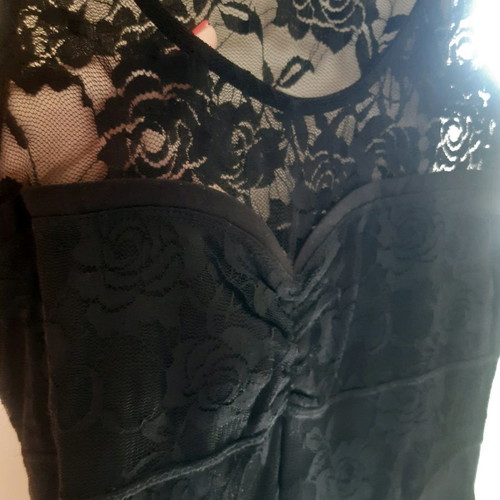 Modern elastic dress new, size M, black
