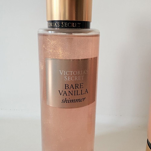 Victoria's Secret Bare Vanilla Shimmer fragrance mist and lotion gift set new