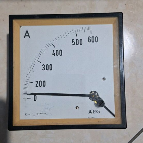 AEG Analog Panel Ammeter 0-600A AC new