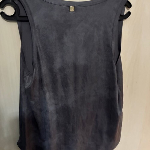 BSB sleeveless blouse like new, gray silver, size L