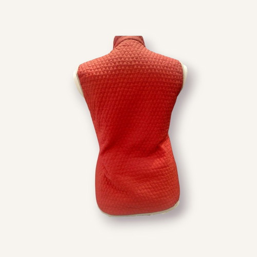 Sleeveless jacket red like new, size M