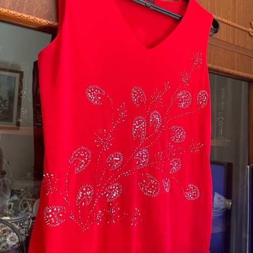 Vintage embroidered blouse size M L XL like new