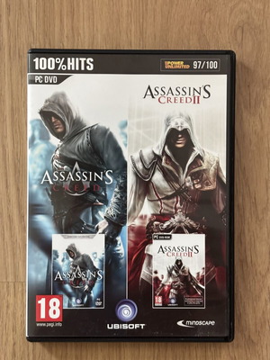 Assassins Creed I and II PC games like new, action