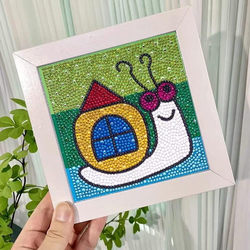 Diamond painting kit Snail 15x15 cm like new