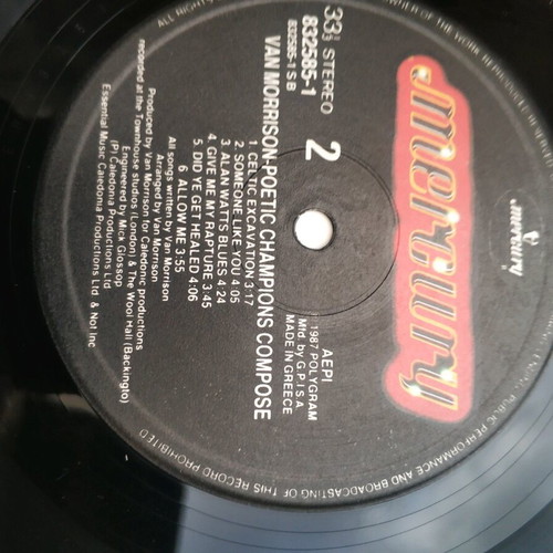 Van Morrison Poetic Champions Compose LP used, jazz