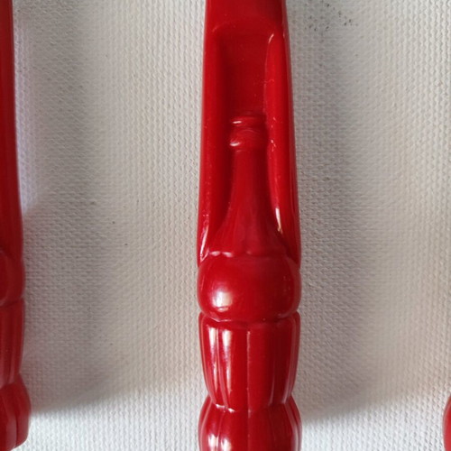 Coca Cola collectible cutlery like new, vintage red handles