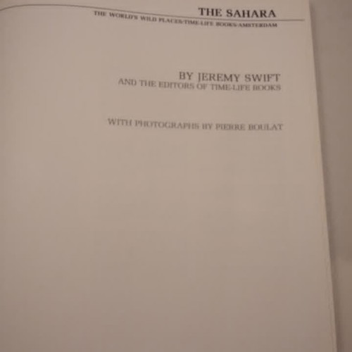 The Sahara The World's Wild Places book used, English, 1975