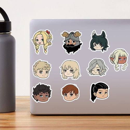 Delicious in Dungeon pack of handmade stickers made to order