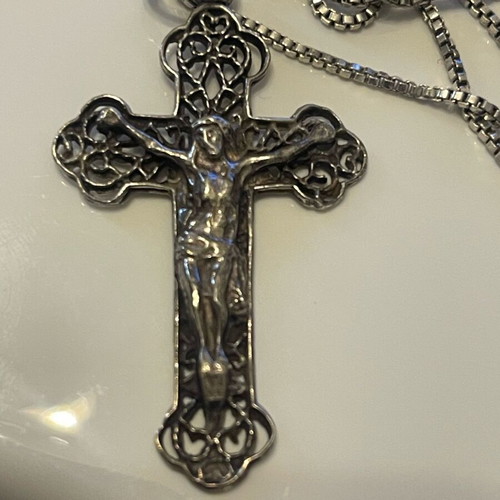 Stavros necklace silver 925 used vintage