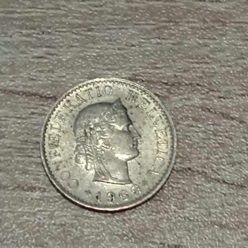 5 Swiss Cents like new (1969)