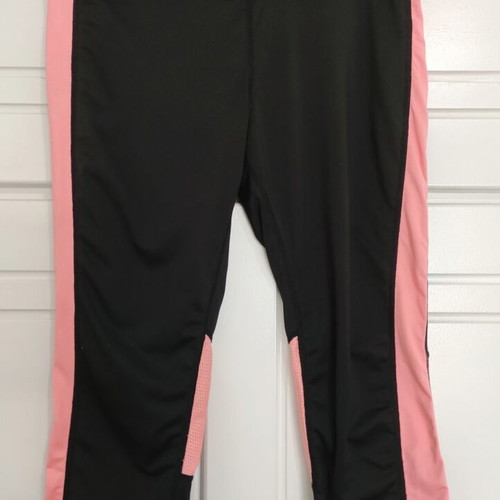 Admiral sports leggings 3/4 black and pink like new with pocket and zipper