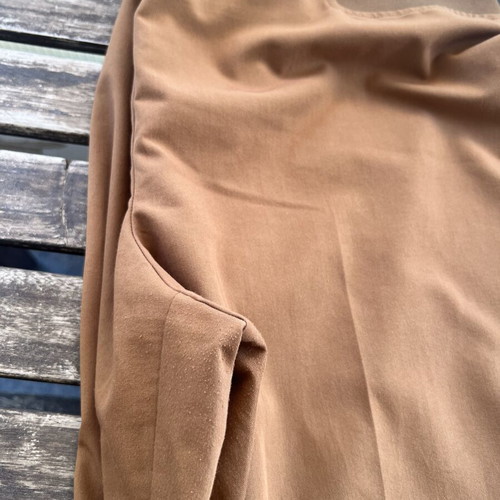 Dorothy Perkins office style maternity trousers used, brown, size L