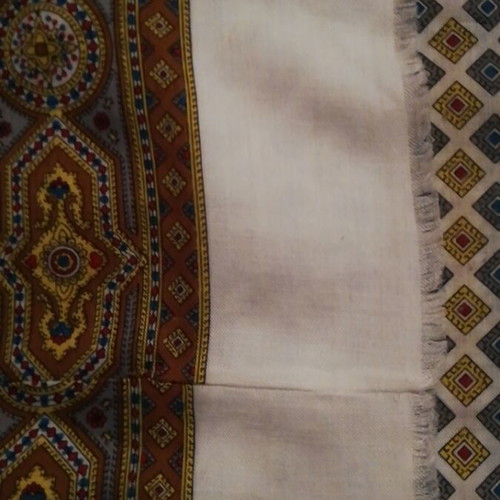 Scarf like new, beige and brown, 130x30