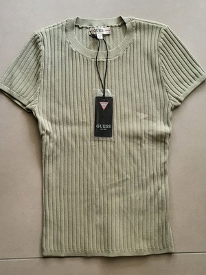 Guess blouse new, green, short-sleeve, size XS/S