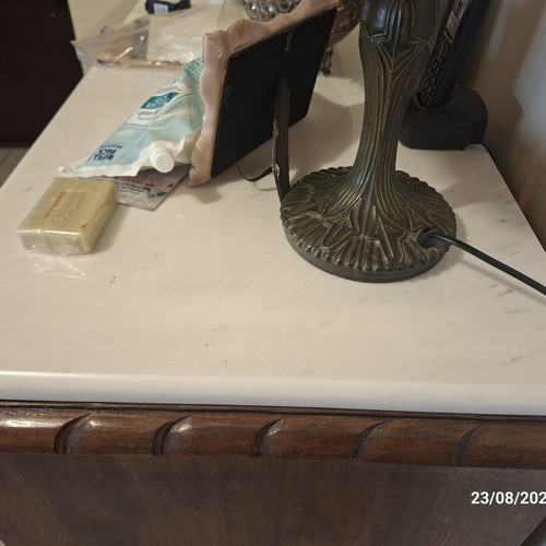 Restored 1950s buffet with marble top