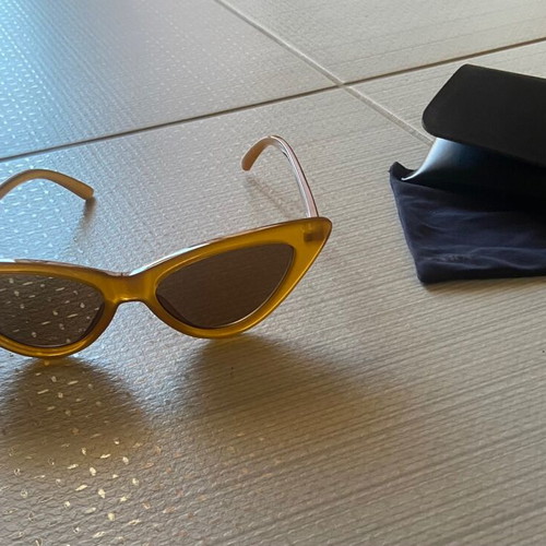 Zara cat eye sunglasses like new with brown lens and horn frame