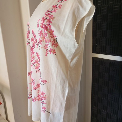 Balenciaga women's blouse cream rose size S/M new