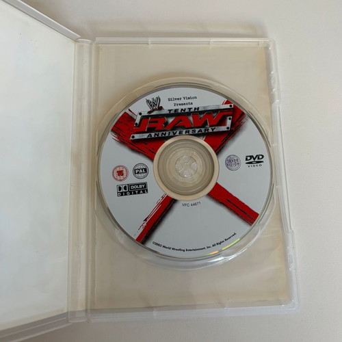 WWE 10th Anniversary RAW 2003 Silver Vision DVD used, good condition
