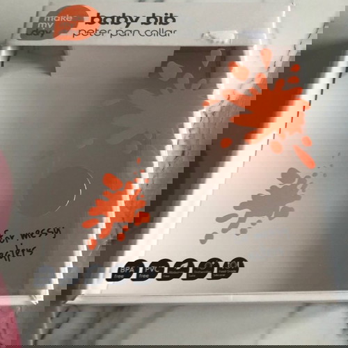 Σαλιάρα σιλικόνης Make My Day Peter Pan 6-36 μηνών 20x28 ροζ