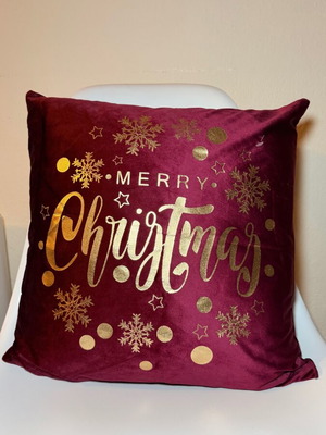 Decorative Pillow Bordeaux Gold 43x43 Like New