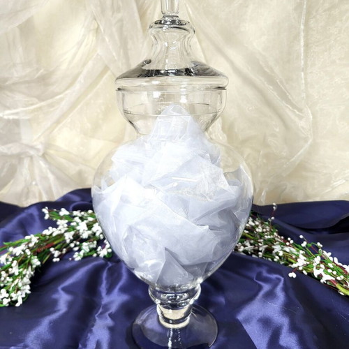Glass Apothecary vase like new, height 60cm