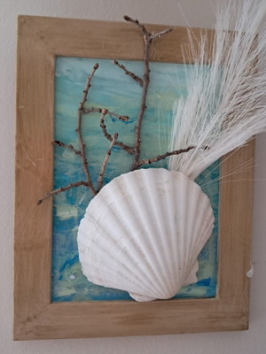 Χειροποίητο ξύλινο καδράκι καινούργιο, DIY τέχνη