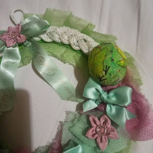 Easter wreath new in pastel colors