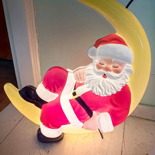 Vintage Christmas outdoor lights set of 3, like new