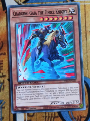 Κάρτα Yu-Gi-Oh! Charging Gaia the Fierce Knight σαν καινούργιο