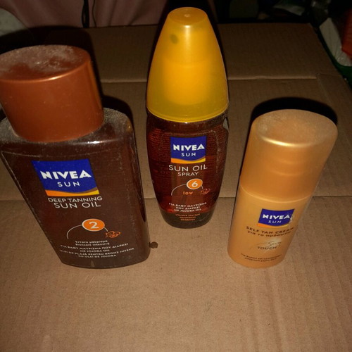 NIVEA Sunscreens unused, set of 3 collectible