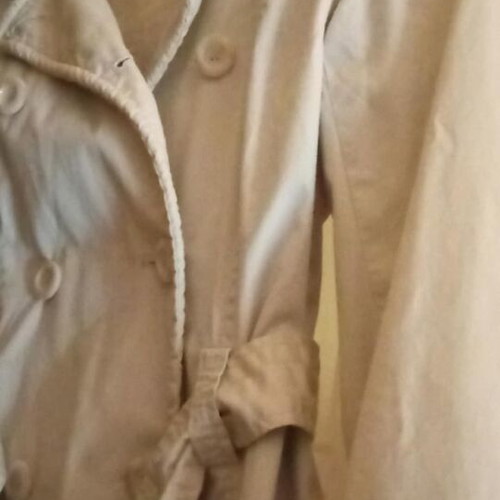 Xdye women's trench coat size M cream color new