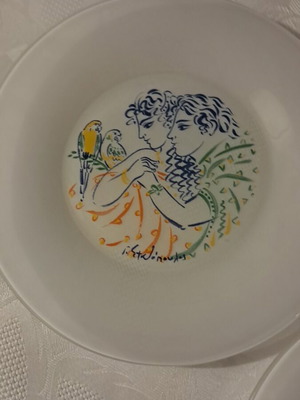 Lumidi collectible plates by Stathopoulos new, set of 4